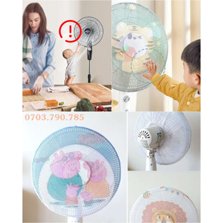 Lưới bọc màn bọc quạt loại lớn 40-50cm có dây rút an toàn cho bé