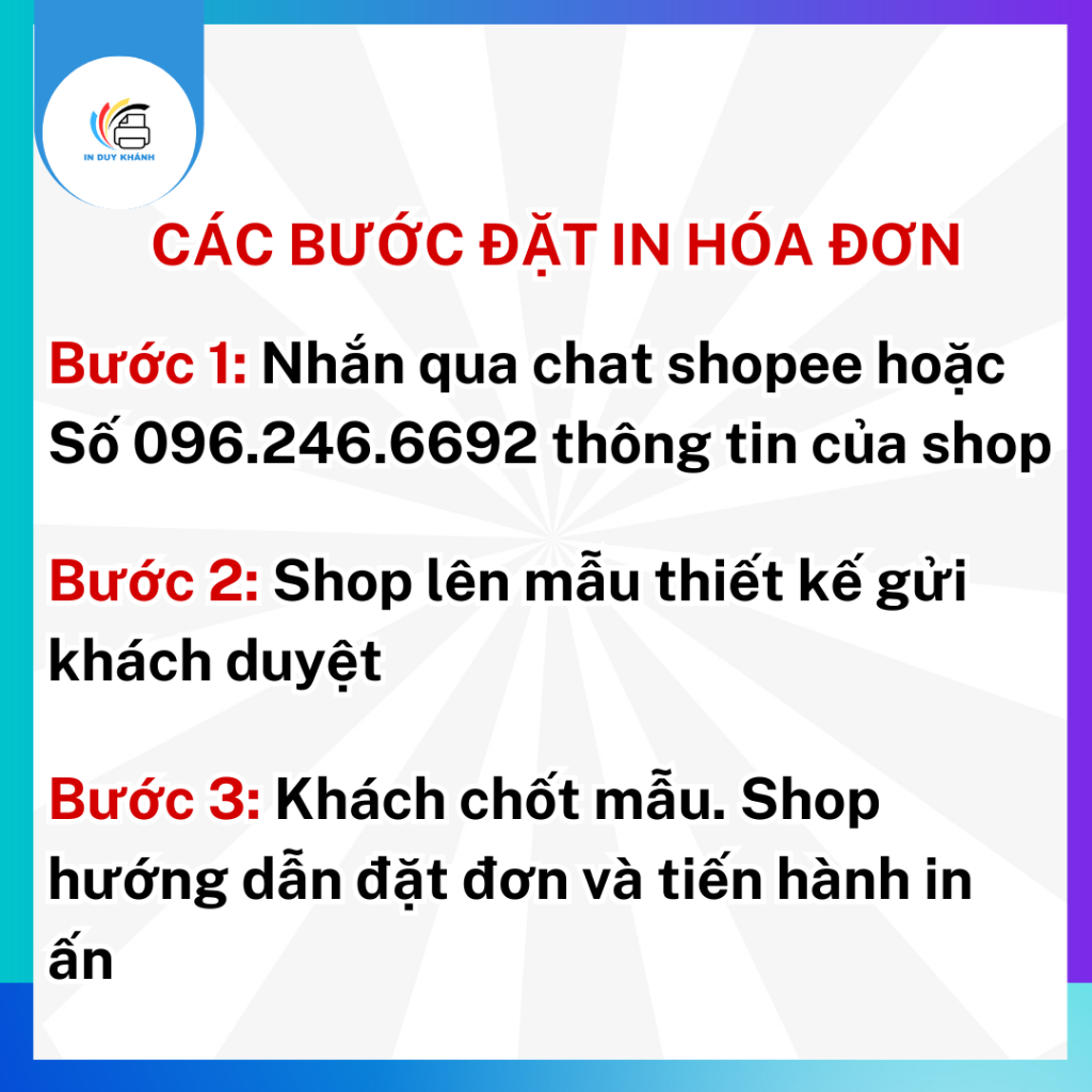 Hoá đơn bán hàng in theo yêu cầu thiết kế miễn phí IN TẠI XƯỞNG
