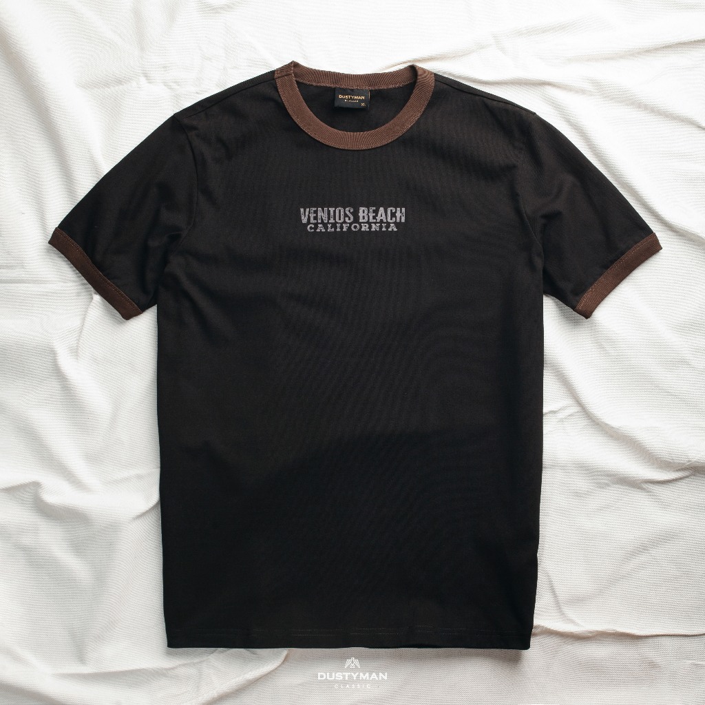 Áo Thun Nam In Hình Venios Cổ Điển DUSTYMAN - Vải 100% Cotton - Form Regular Fit