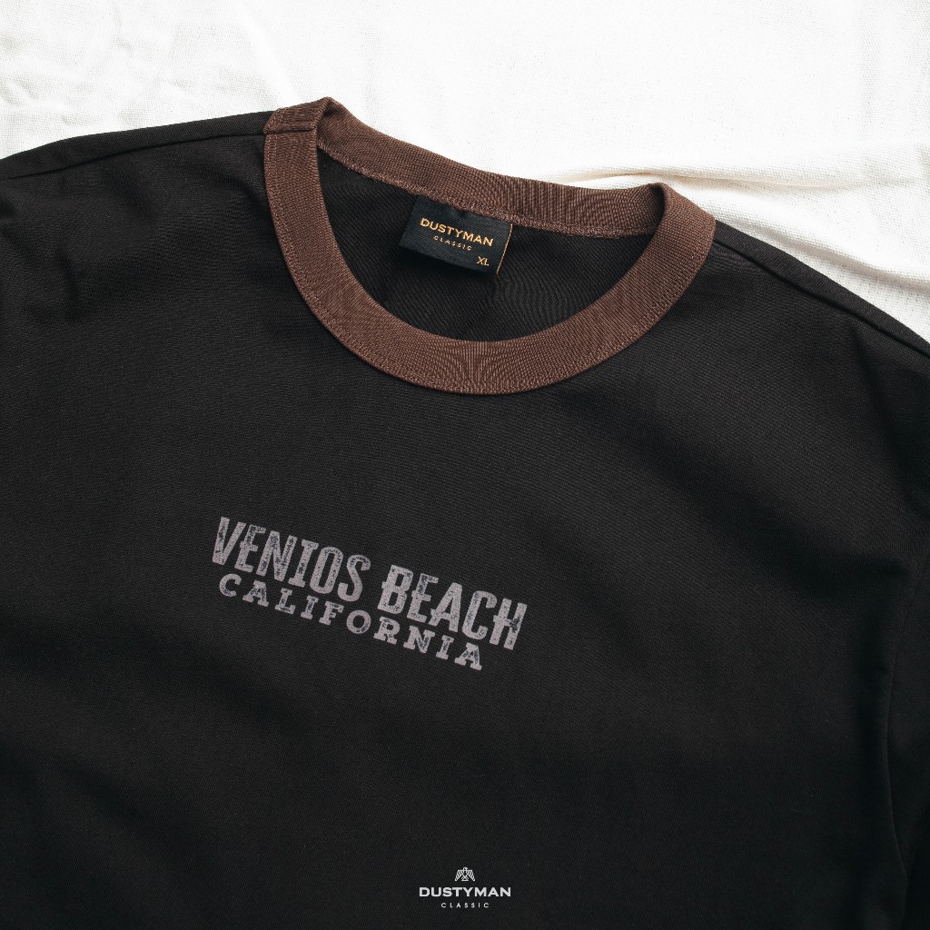 Áo Thun Nam In Hình Venios Cổ Điển DUSTYMAN - Vải 100% Cotton - Form Regular Fit