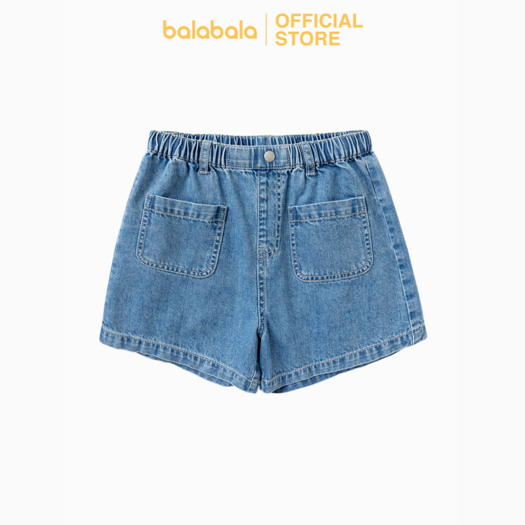 Quần short jeans bé gái kiểu dáng năng động BALABALA - KIDS 202223110007