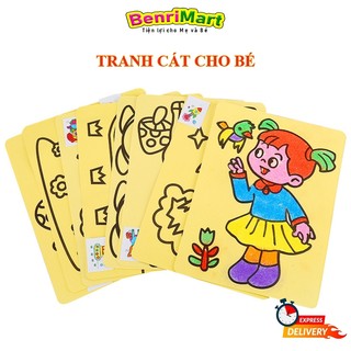 Tranh cát nghệ thuật benrikids cho bé sáng tạo, rèn luyện tính kiên trì và sự khéo léo