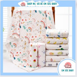 Khăn tắm cho bé, khăn tắm xô cotton 6 lớp, khăn tắm xuất nhật siêu mềm thấm hút tốt an toàn cho bé sơ sinh, khăn xô tắm