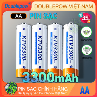 Pin Sạc AA 3300mAh Doublepow KTV dung lượng cao cho Micro karaoke, đồ chơi trẻ em, đồng hồ treo tường