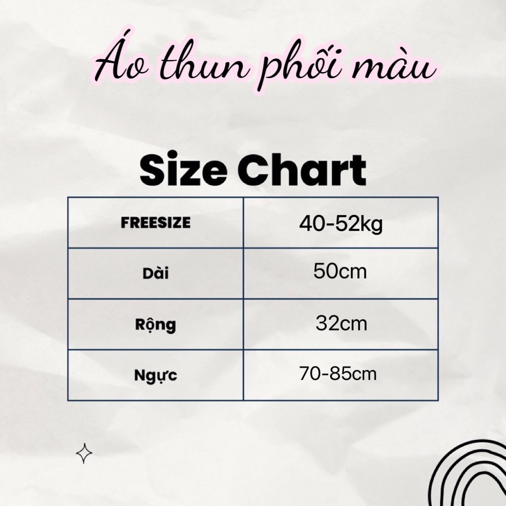 Áo Thun Nữ Baby Tee Trơn PHỐI MÀU Chất Thun Gân Co Dãn Ôm Body Cổ Tròn Tay Ngắn