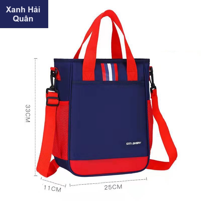 Túi xách đi học thêm TOPBEAR cho bé trai, bé gái học phụ đạo cấp 1, cấp 2 kèm dây đeo chéo rất tiện cho bé T8011