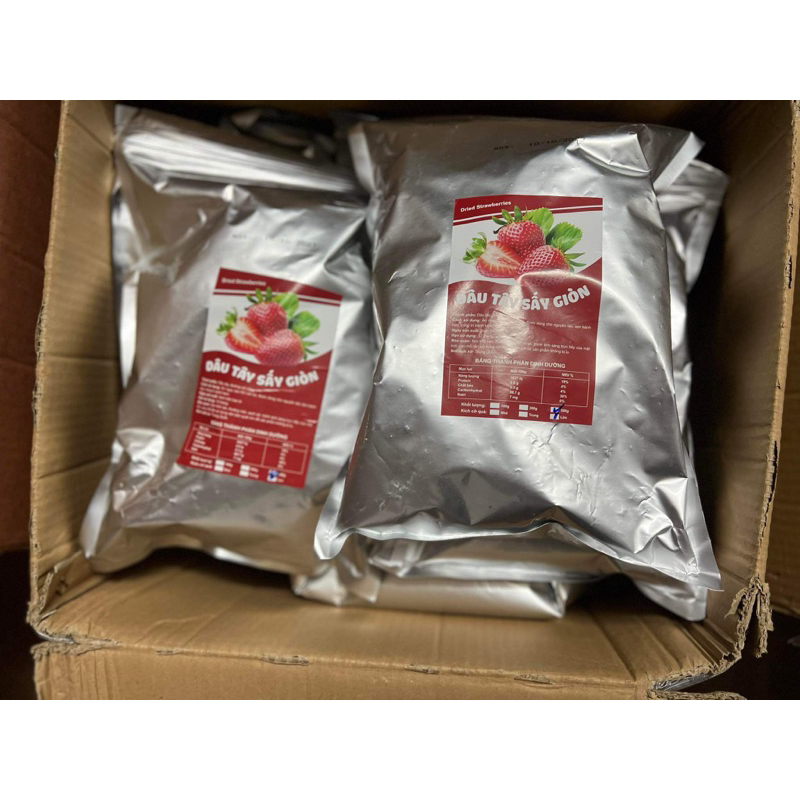 Dâu sấy giòn - dâu say lạnh 500g