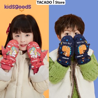 Găng tay trẻ 2 đến 10 tuổi cao cấp Golovejoy chống nước giữ ấm bảo vệ bàn tay cho trẻ giá rét