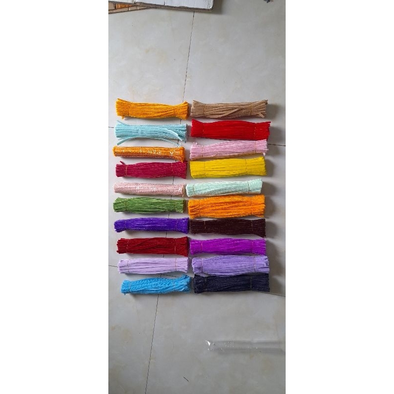 Bó 100 que kẽm nhung bông làm hoa