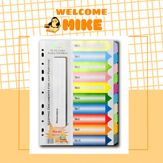 Chia file 10 lá bằng giấy - MIKE STORE