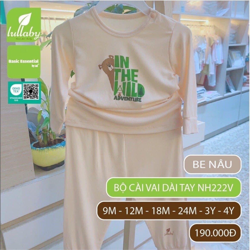 Bộ dài tay cài vai cho bé