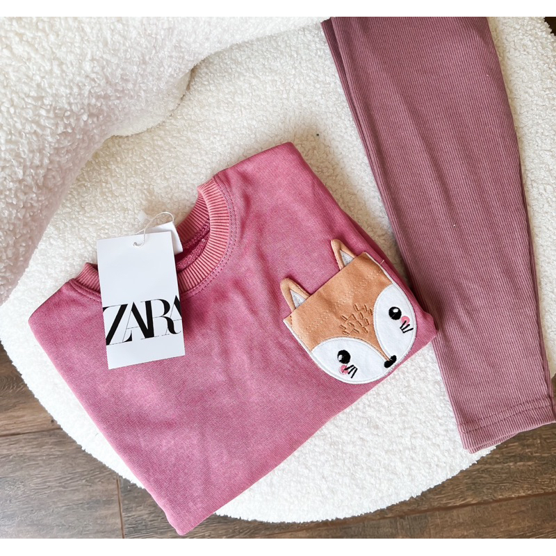 ✨MALINHKID✨BN032- Bộ nỉ cái mix legging trẻ em VNXK