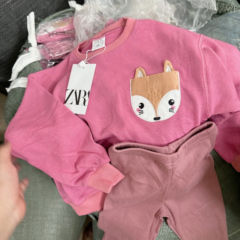 ✨MALINHKID✨BN032- Bộ nỉ cái mix legging trẻ em VNXK
