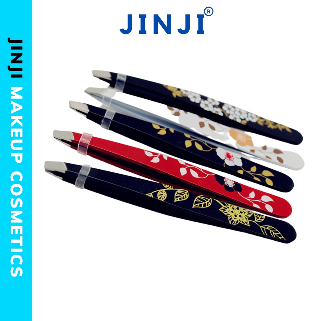 Nhíp hoa kẹp mi dụng cụ bằng thép ưu việt chuyên dụng cho makeup cao cấp JINJI