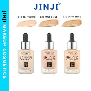 Kem nền Catrice HD Liquid Coverage Last Upto 24h 30ml chính hãng JINJI
