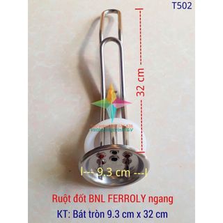 Sợi đốt kép Bình nóng lạnh FERROLI ngang 4 chân bát tròn 9.3cm x 32 cm