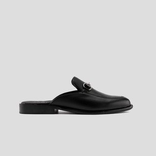 Giày FANGY - The Classic Slipper - Black/Brown Leather