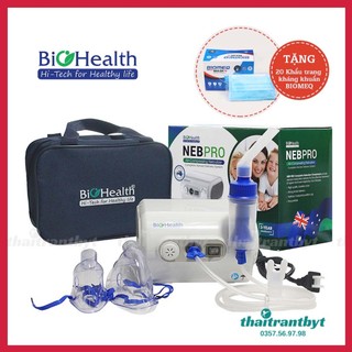✅ Máy Xông Mũi Họng BIOHEALTH NEB PRO (Úc) BH 3 NĂM