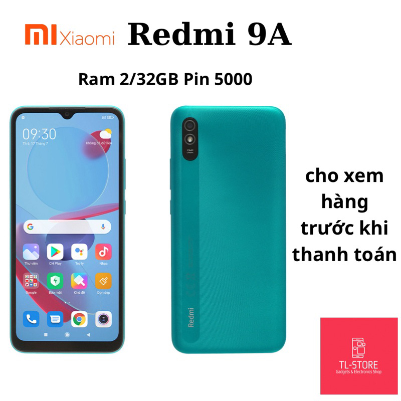 Điện thoại Xiaomi Redmi 9A Ram2/32GB,PIN 5000mAh