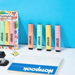 Bút đánh dấu highlight dạ quang 6 màu lựa chọn