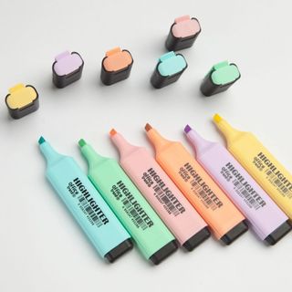 Bút đánh dấu highlight dạ quang 6 màu lựa chọn