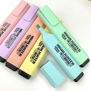 Bút đánh dấu highlight dạ quang 6 màu lựa chọn