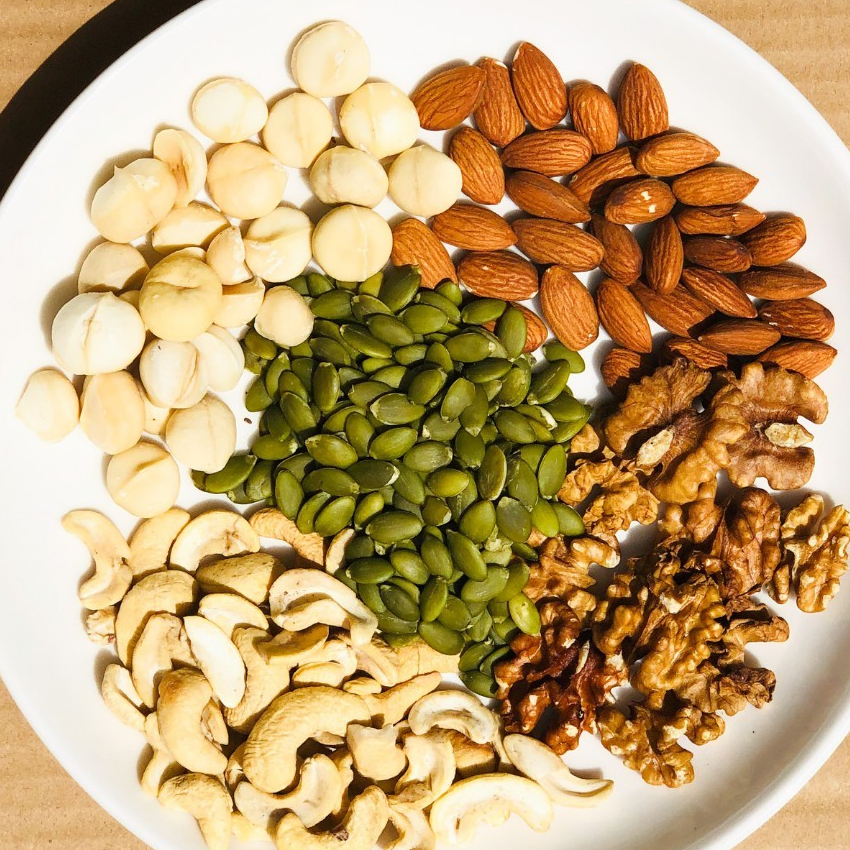 Hạt dinh dưỡng mix hạt sấy nguyên vị Macca Óc Chó Hạnh Nhân Hạt Điều Hạt Bí