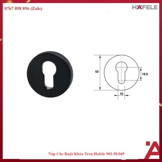 nắp che ruột khóa tròn hafele 903.58.049