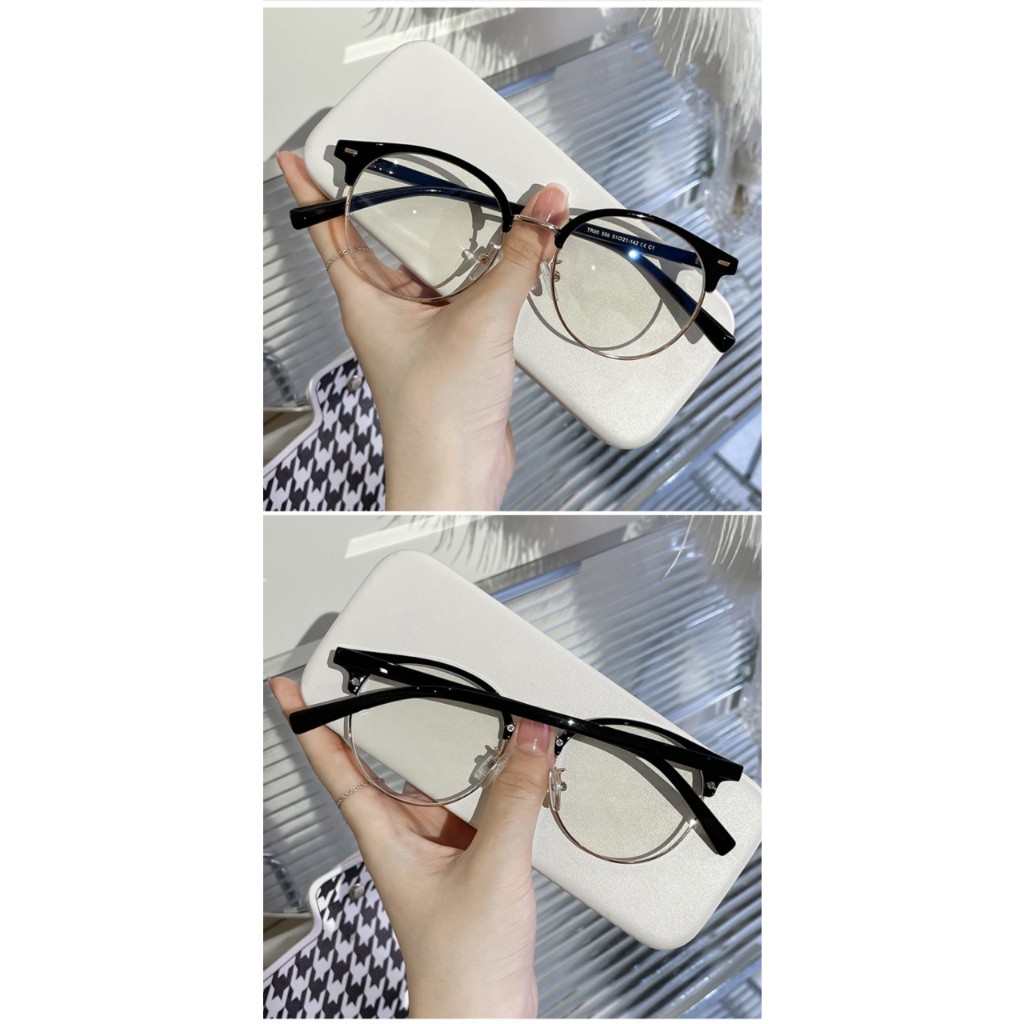GK23 gọng kính mẫu mới chống tia Uv và as xanh ( tặng kèm bao da và khăn lau