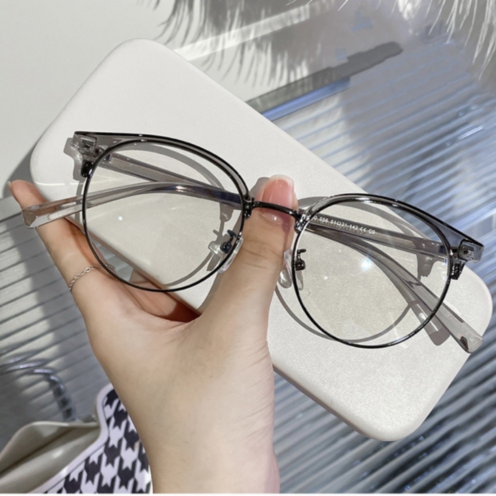 GK23 gọng kính mẫu mới chống tia Uv và as xanh ( tặng kèm bao da và khăn lau