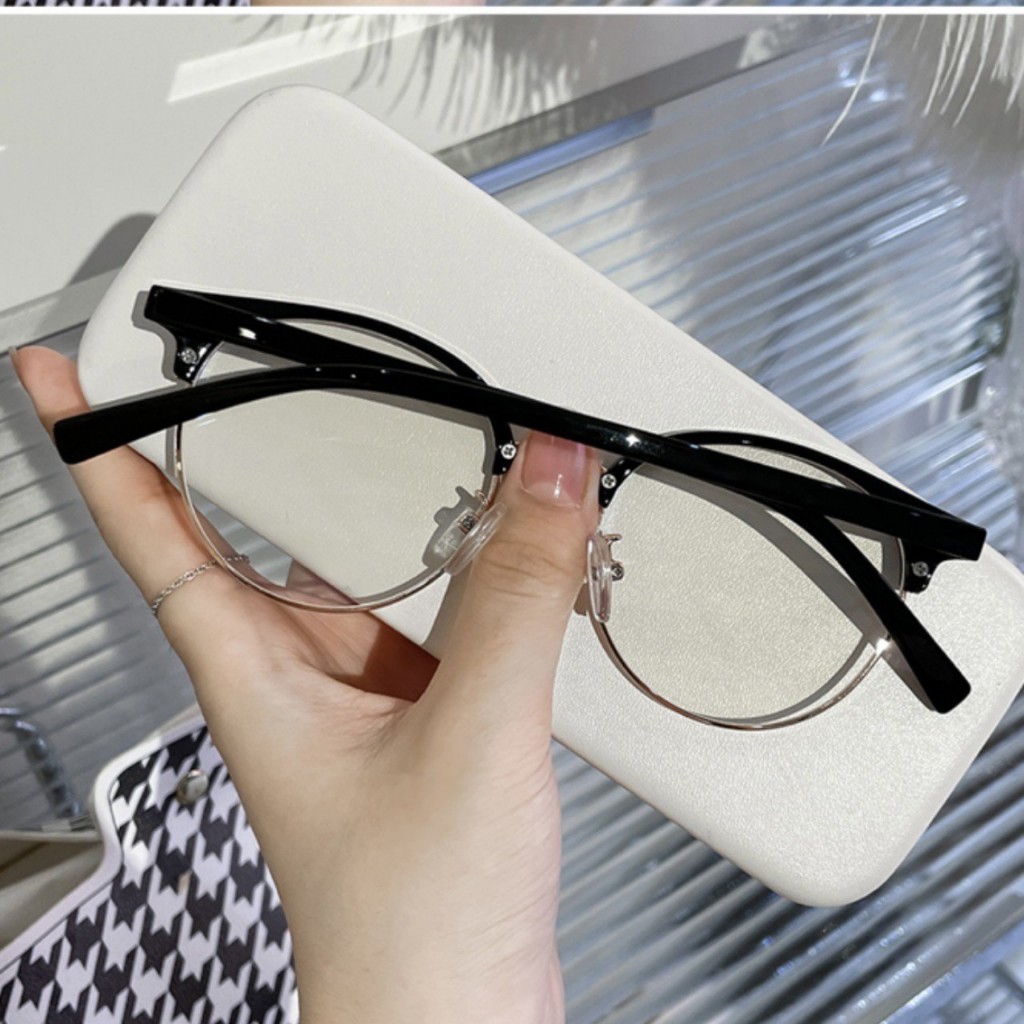 GK23 gọng kính mẫu mới chống tia Uv và as xanh ( tặng kèm bao da và khăn lau