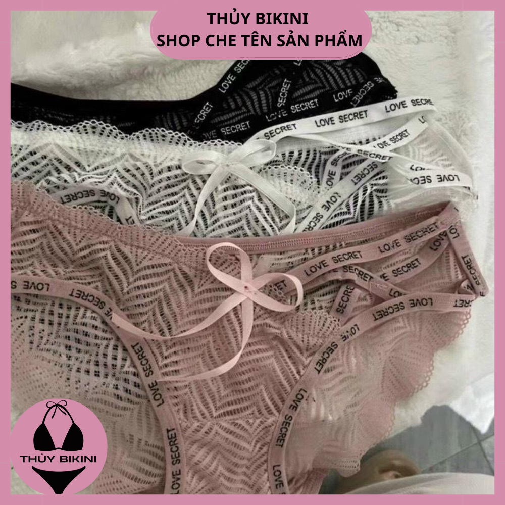 Quần lót nữ ren đan thiết kế ren xuyên thấu sexy gợi cảm quyến rũ thoáng mát M2066