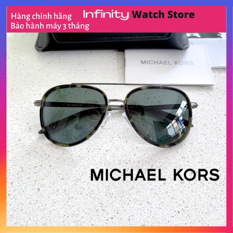 Kính mát unisex MICHAEL KORS Richmond dáng phi công model MK1104-100371-57