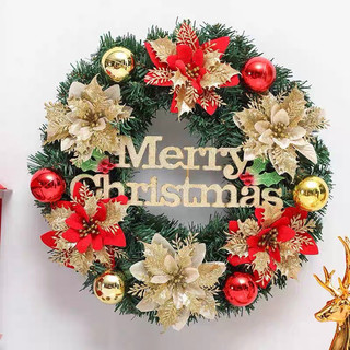Vòng trang trí giáng sinh noel - vòng nguyệt quế 40 cm, 30 cm, đẹp xịn mịn