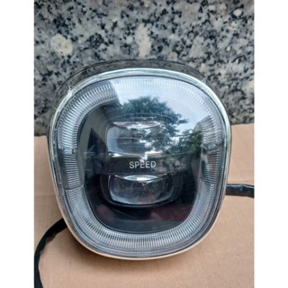 Pha đèn LeD xe điện M133, 133S, 133S Plus, Liền đồng hồ, đèn siêu sáng kèm đồng hồ báo pin và tốc độ