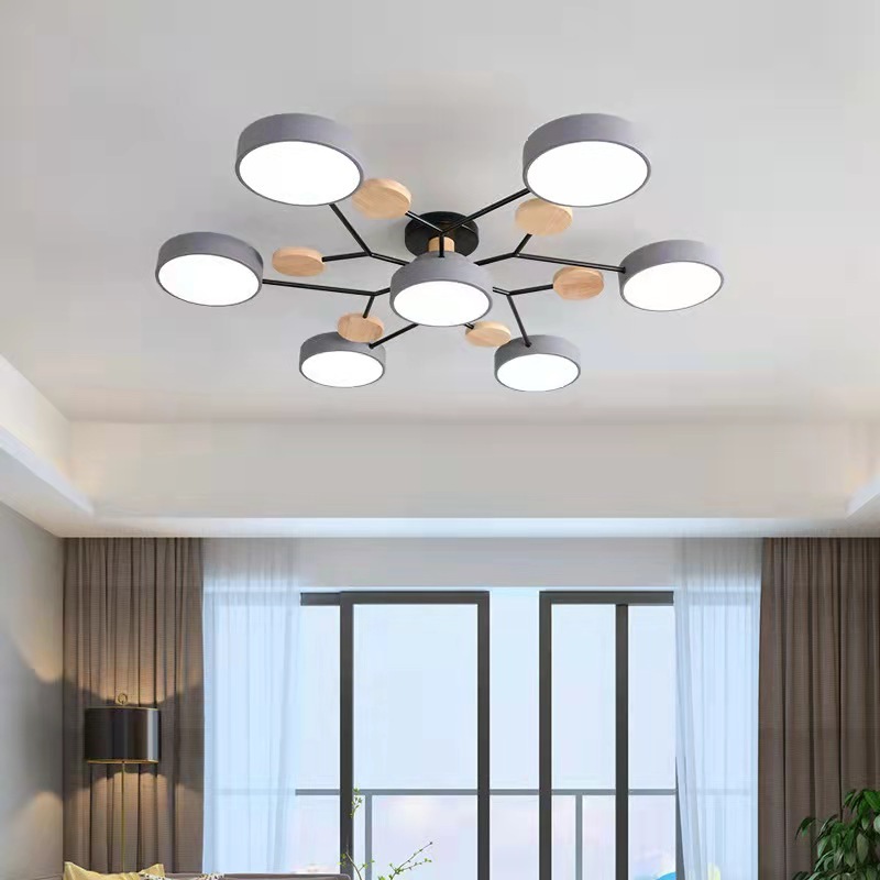 Đèn trần, đèn ốp trần hiện đại trang trí phòng khách, phòng ngủ 3 chế độ ánh sáng