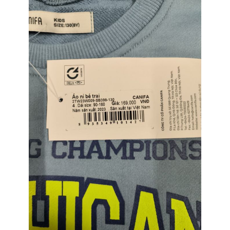 Áo nỉ bé trai có hình in Canifa