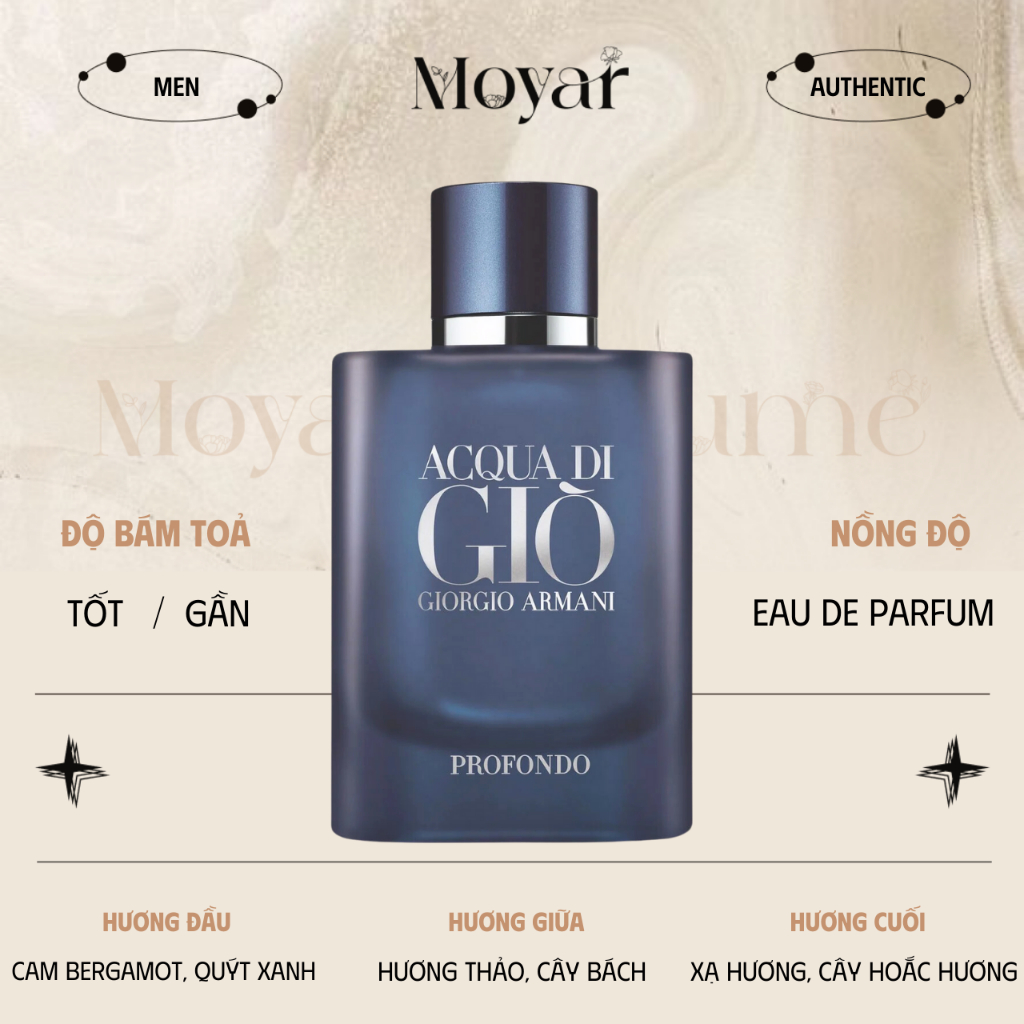 2ml | 5ml Acqua di Gio Profondo ( Giò Xanh ) | Nước hoa nam