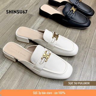 [SHIN] Sục nữ taobao đế cao 3cm SU-S201 bản fullbox cao cấp - Sục nữ đi chơi da mềm bản store