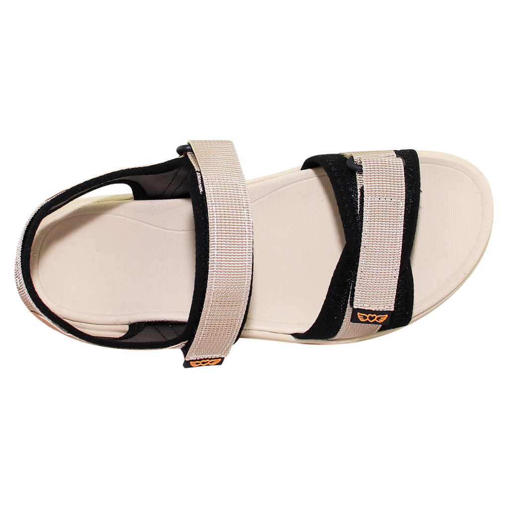 SANDAL ĐẾ BẰNG NỮ SYN.282 (Đen + Kem + Navy)