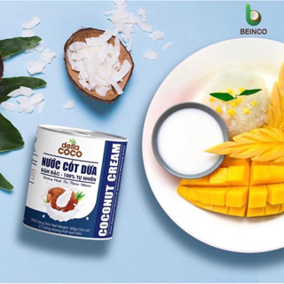 Nước cốt dừa béo nhiều Delta Coco lon 300ml - Đặc sản Bến Tre