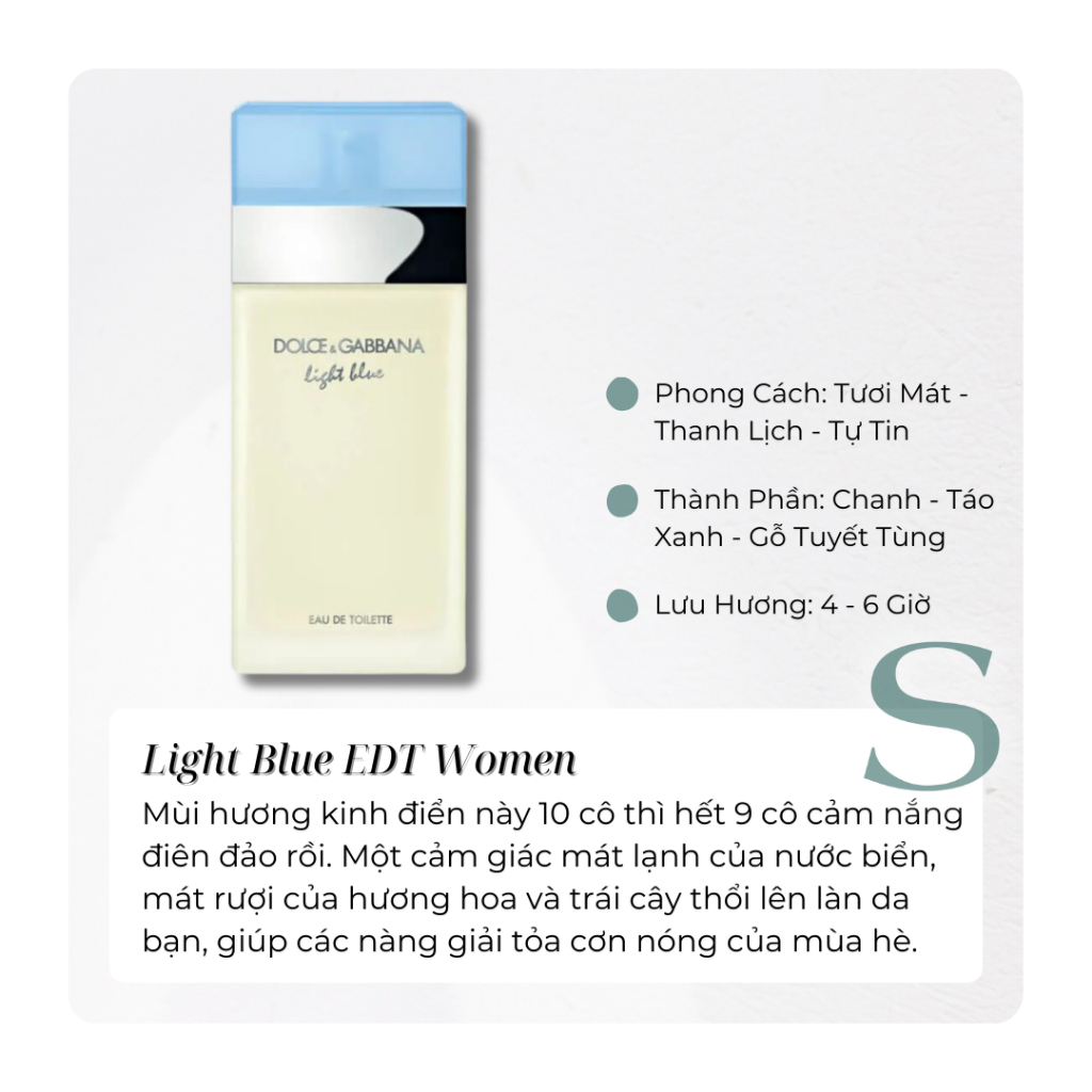 Đôn Chề Lai Bờ Lu Nữ Các Bản - Mẫu Thử Nước Hoa