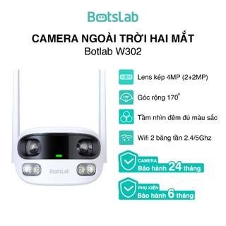 Camera ngoài trời Botslab W302 | Lens Kép 2+2MP | Góc Rộng 170 Độ | Tầm Nhìn Đêm | Wifi 2 Băng Tần | Bảo Hành 24 Tháng