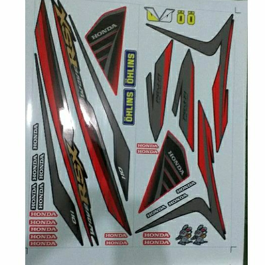 Tem rời dán xe wave rsx 2014 đo đen