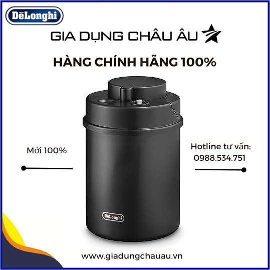 Hộp đựng cà phê hút chân không 1.5L Delonghi DLSC071 - Vacuum Sealed Coffee Canister Delonghi - 500g