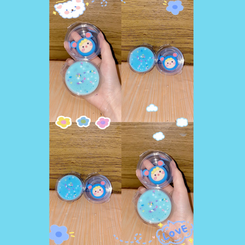 Slime Em Bé Gấu Xanh