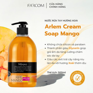 Gel rửa tay hương xoài Farcom Arlem liquid hand soap Mango 500ml