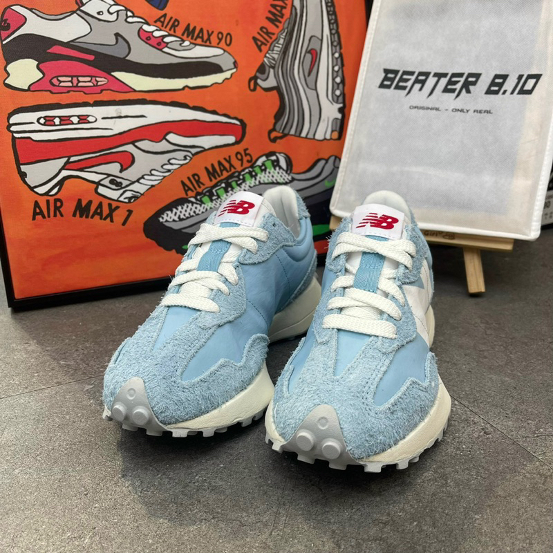 NEW BALANCE 327 WHITE BLUE MOSS