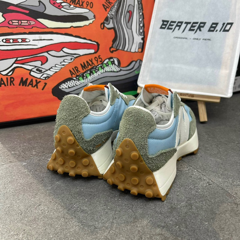 NEW BALANCE 327 WHITE BLUE MOSS