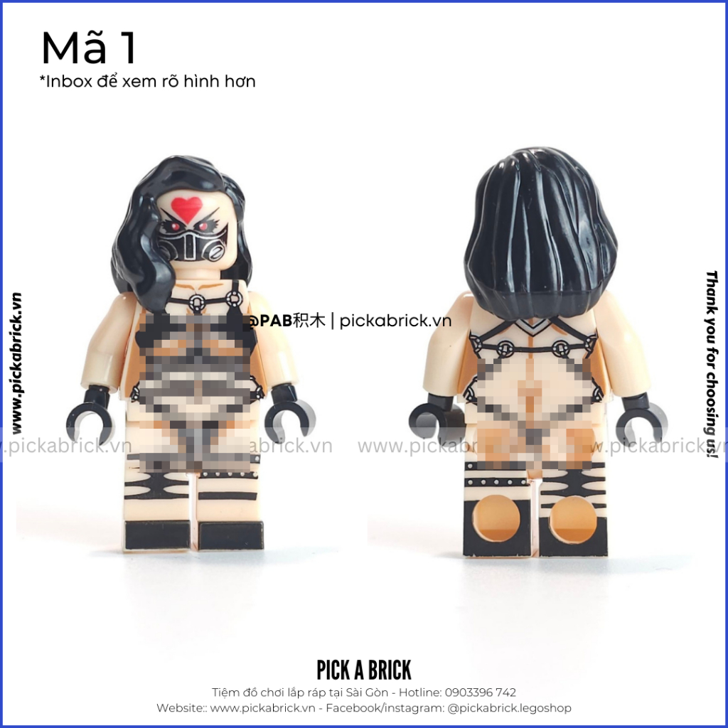 Minifigures Striper Vũ Nữ xinh đẹp cô gái sexy - Đồ chơi lắp ráp xếp hình PAB mô hình Nhân vật Thiên Thần bikini